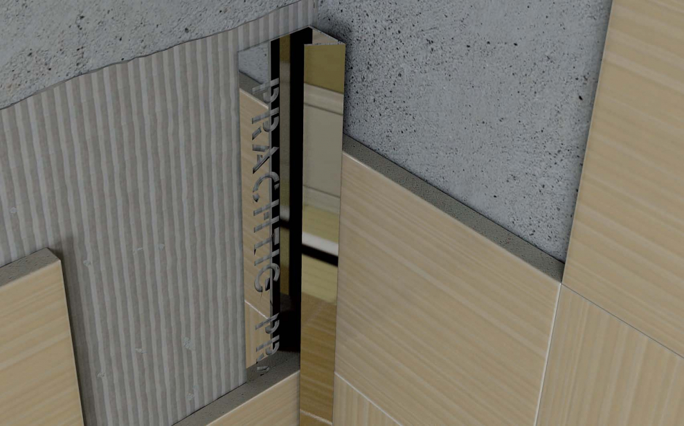 Профиль для кафельной плитки наружный нержавейка