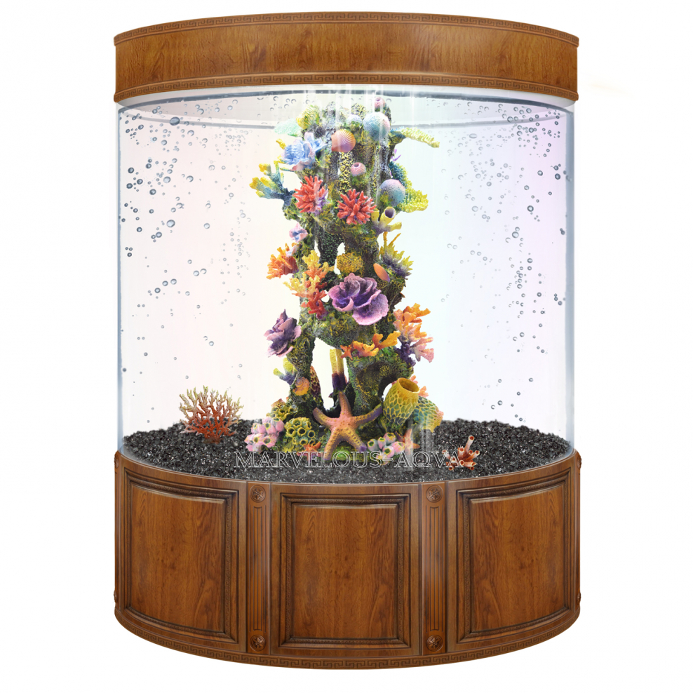 Вертикальный цилиндрический аквариум