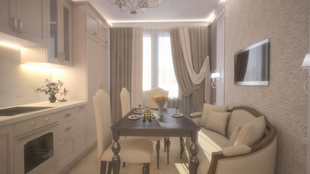 Кухня Акрилайн капучино