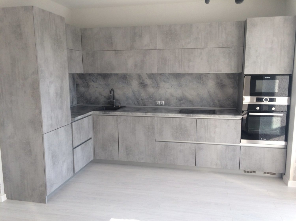 Cleaf TSS кухня серый бетон