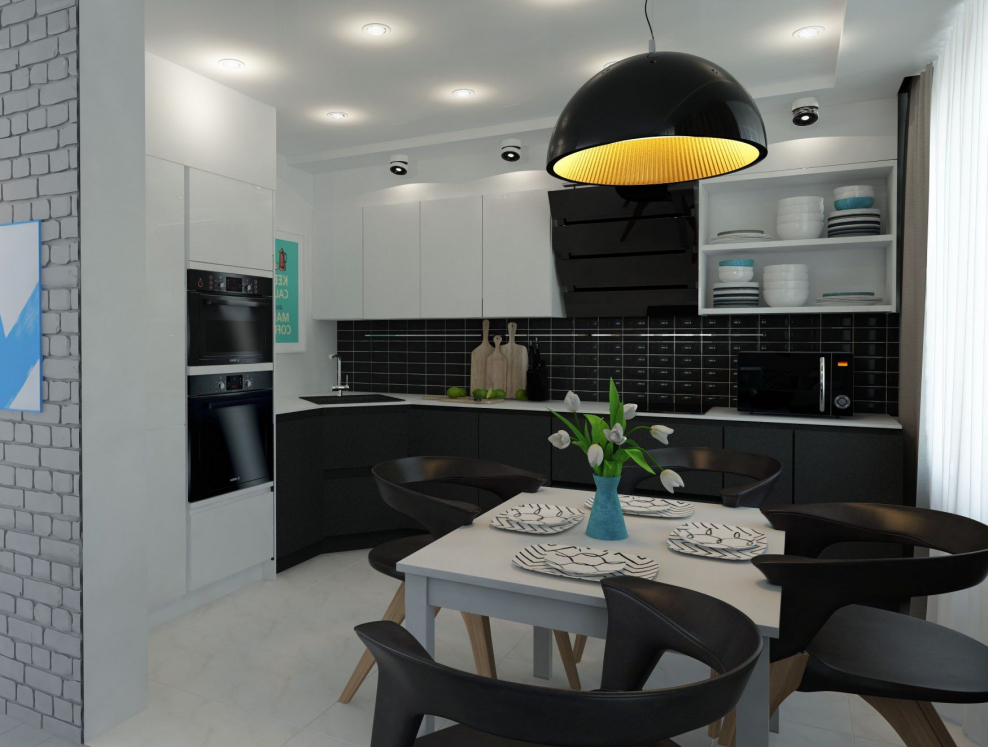 Стильная кухня для молодого человека