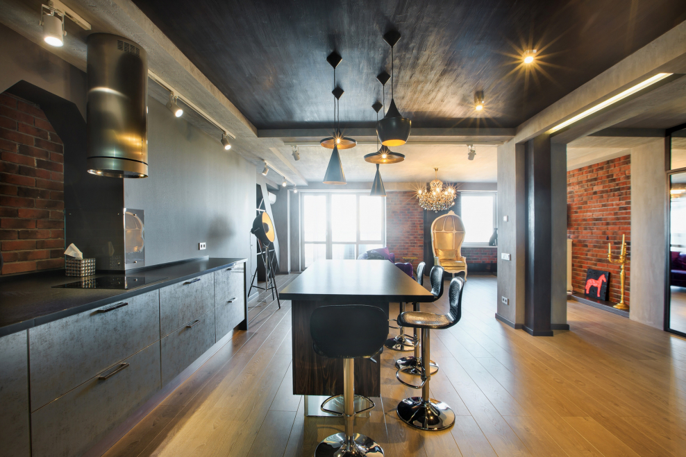 Брутальный интерьер квартиры