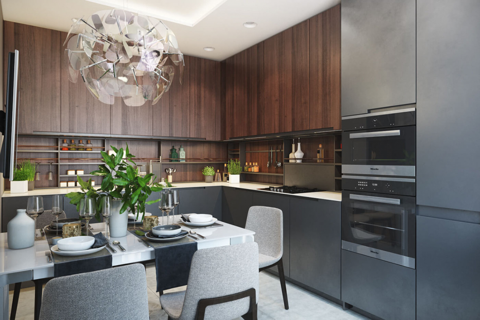 Интерьер кухни для мужчины