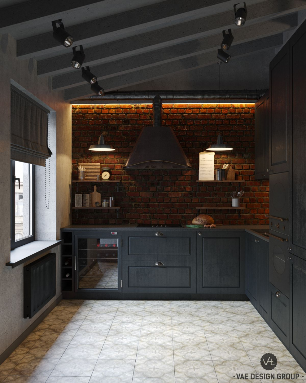 Кухни в стиле лофт в доме