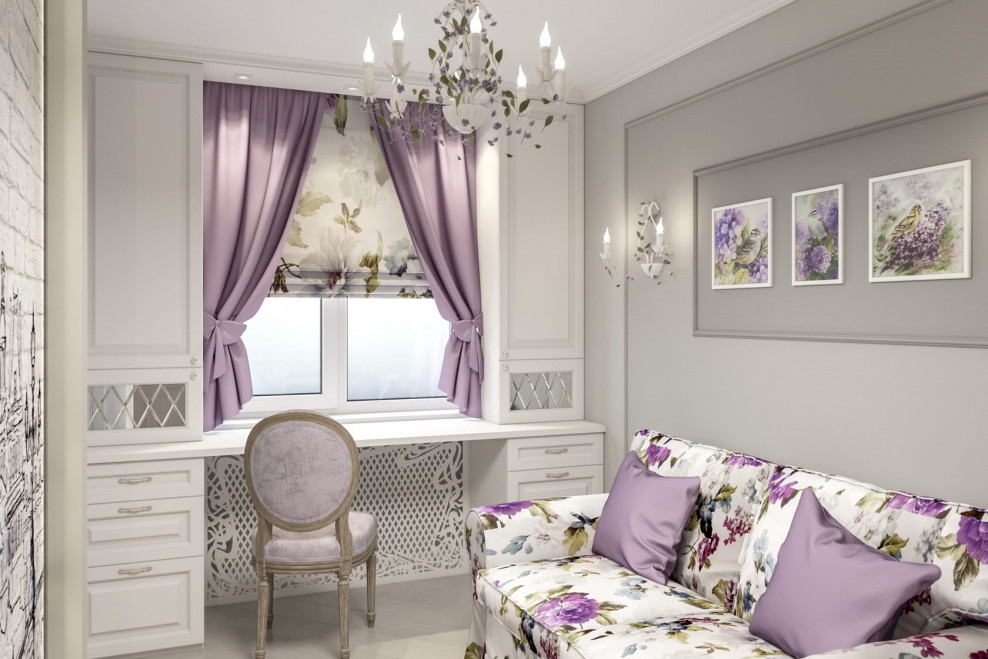 Прованс в интерьере детской