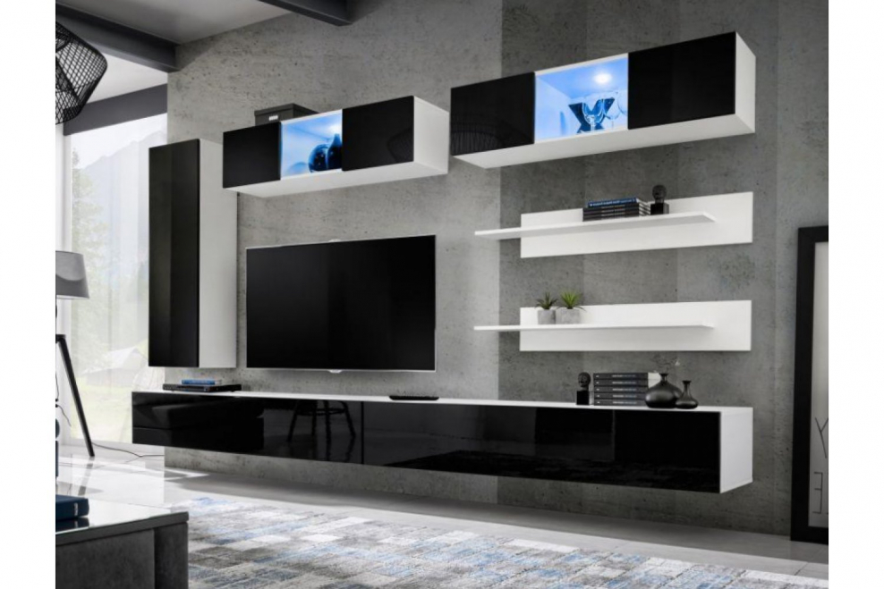 Стенка в гостиную в современном стиле