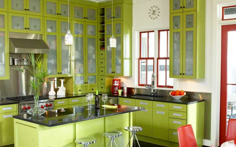 Фисташковый цвет в интерьере