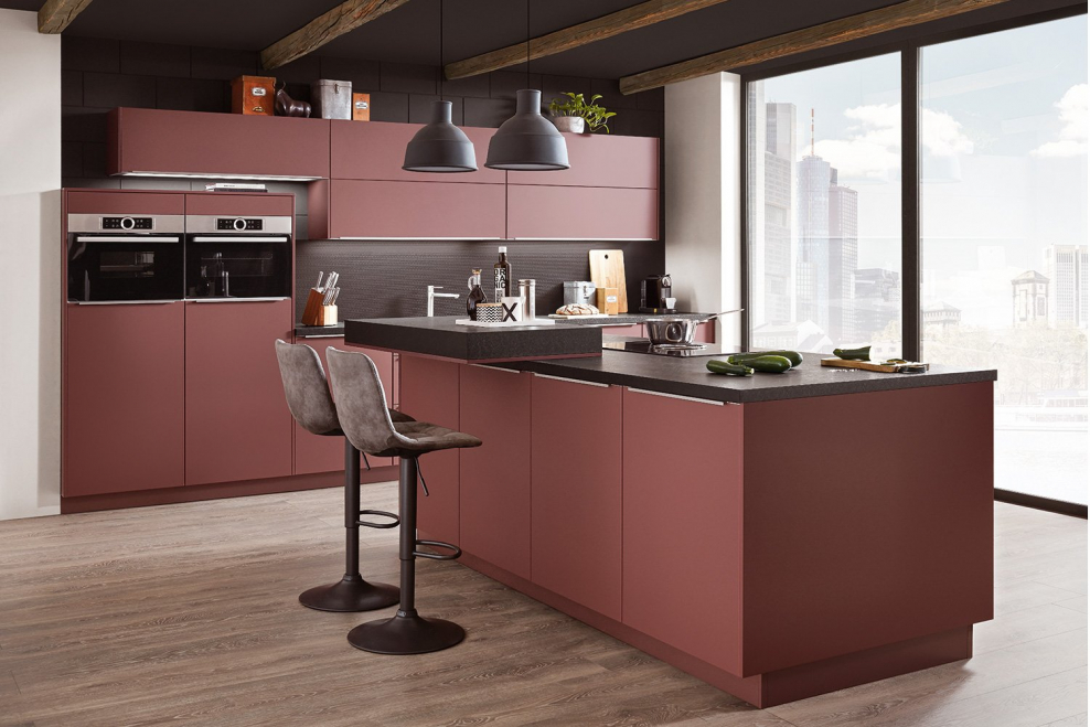 Nobilia кухни винный цвет