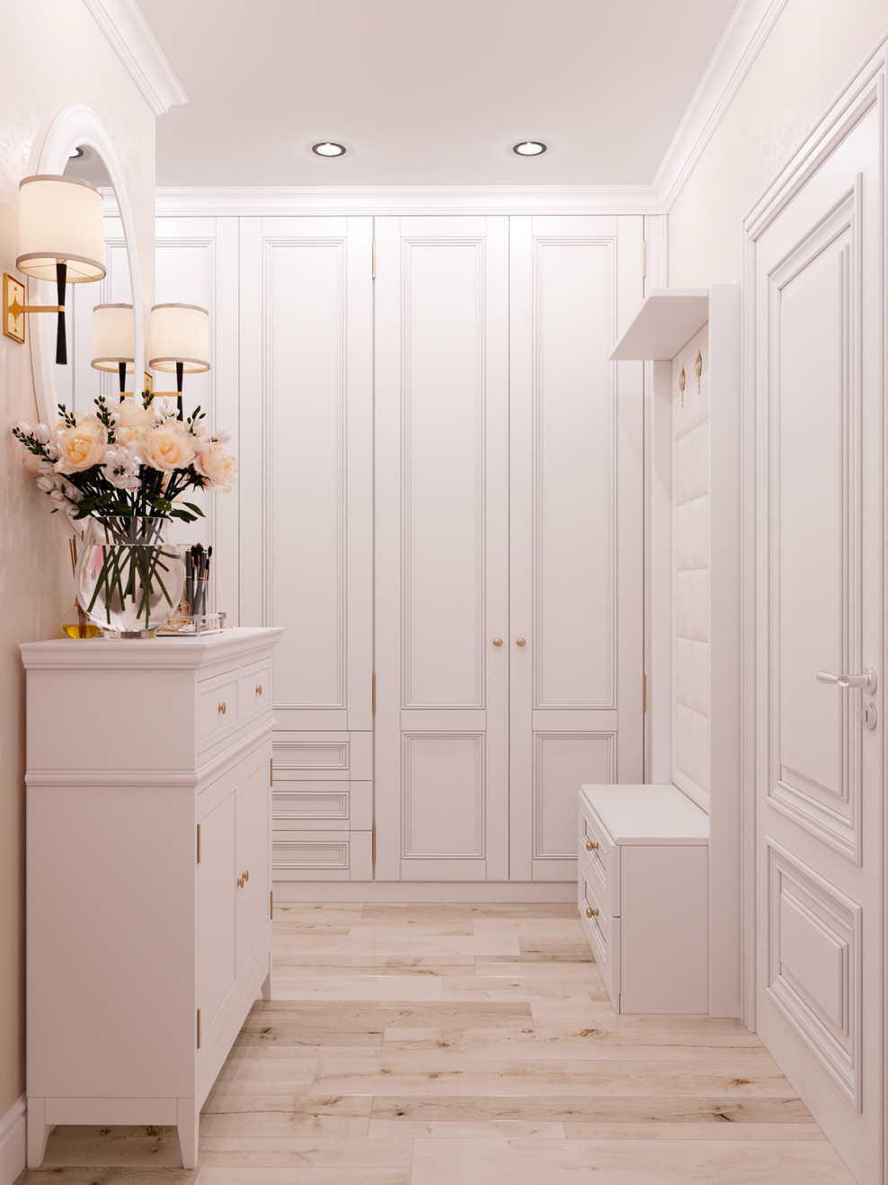 Маленькая светлая прихожая