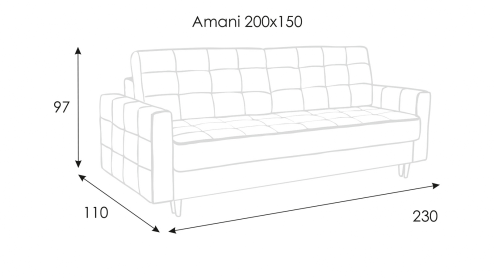Диван Amani Ascona