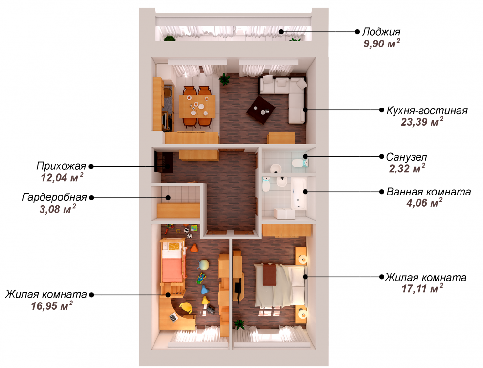 Браунстоун планировка