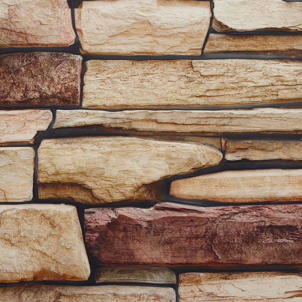 Панель ПВХ "сланец натуральный" "Грейс"