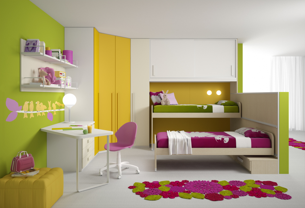 Мебель для мальчика и девочки в одной комнате