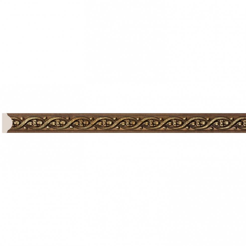 Интерьерный багет Cosca молдинг 15 дуб темный 130-3