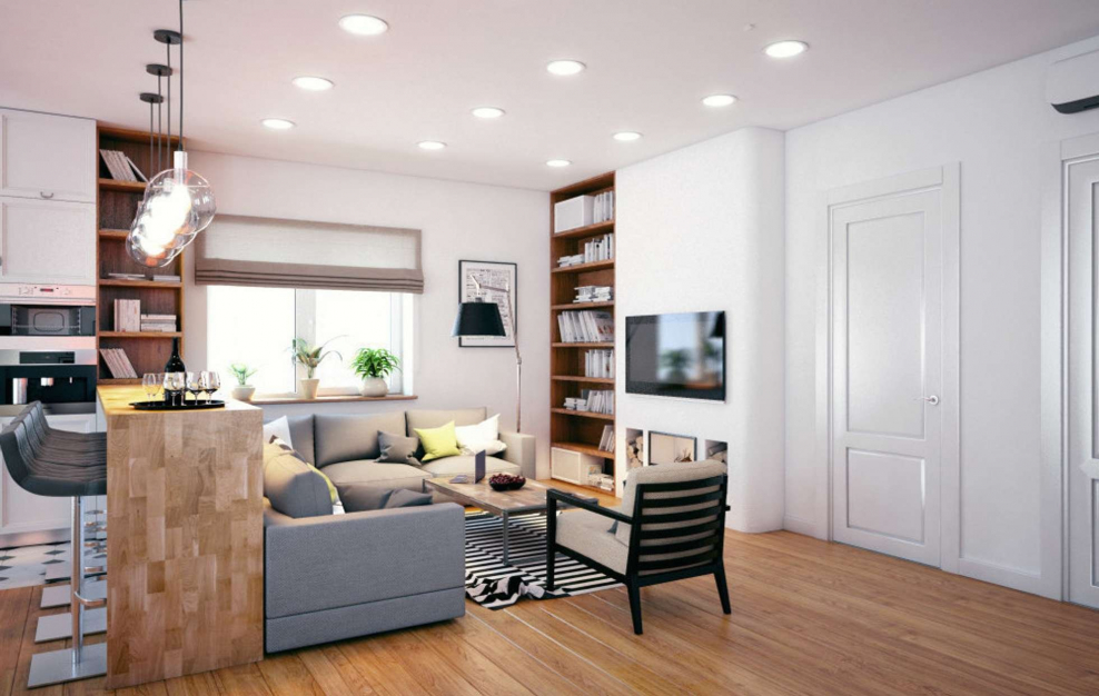 Гостиная в скандинавском стиле 2021