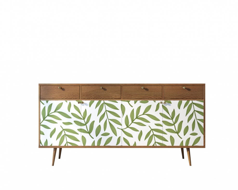 Комод Berber четыре дверки и четыре ящика 26 принт