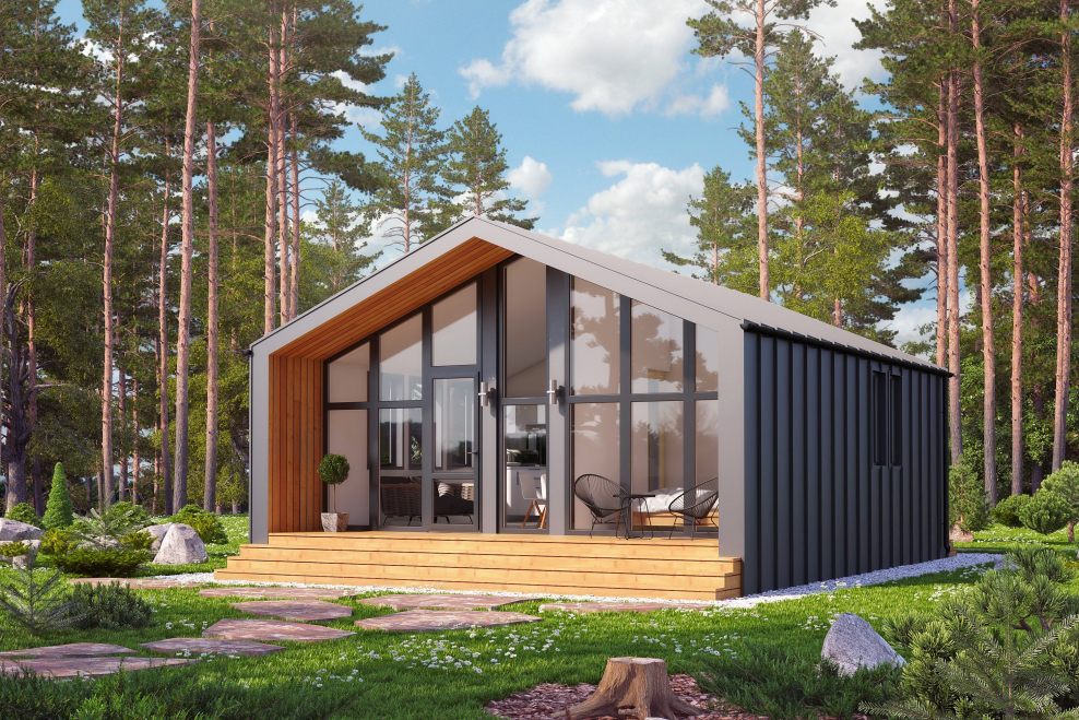 Каркасный дом барнхаус