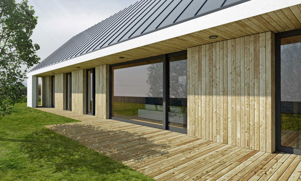 Забор в стиле барнхаус