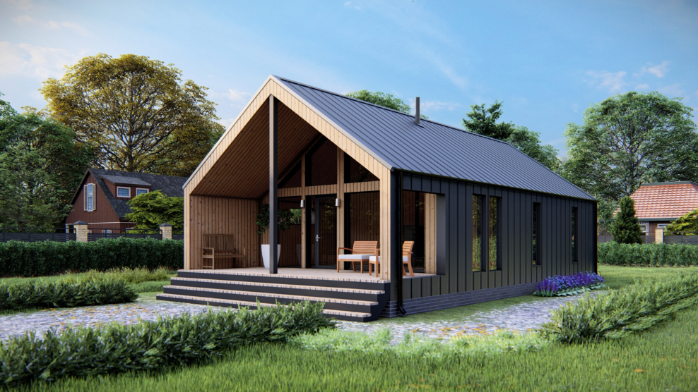 Барнхаус из кирпича