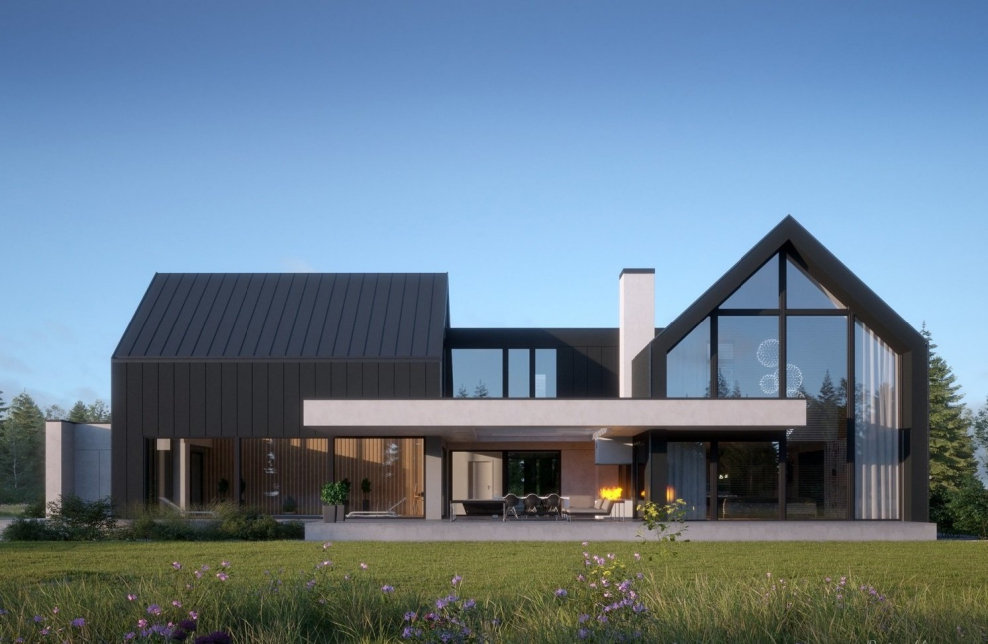 Современный Сканди дом Барн