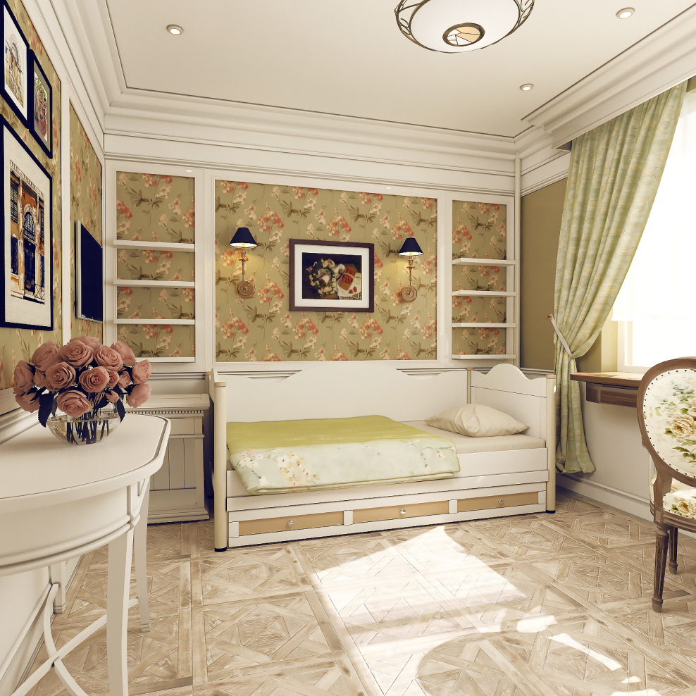 Интерьер однокомнатной квартиры в стиле Прованс