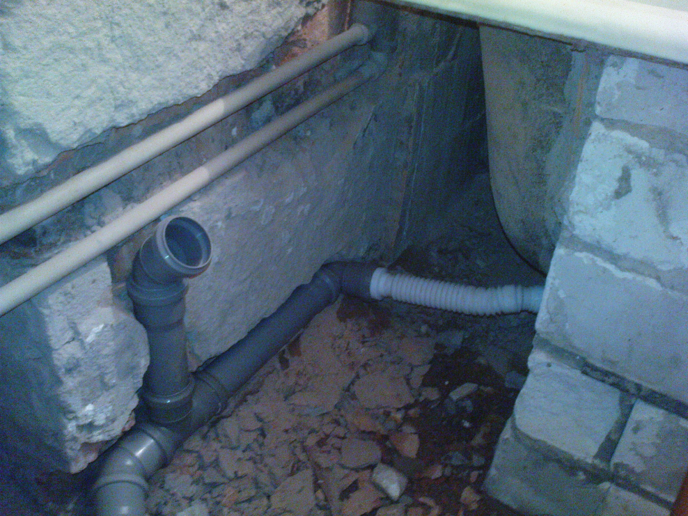 Канализация в ванной