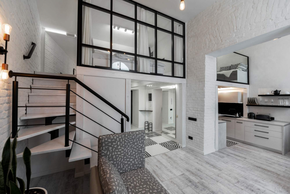 Двухуровневый лофт 60 кв м