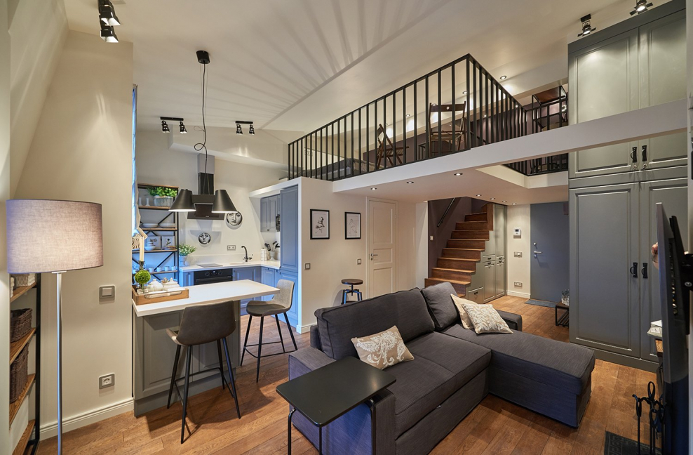 Двухэтажная квартира 20м