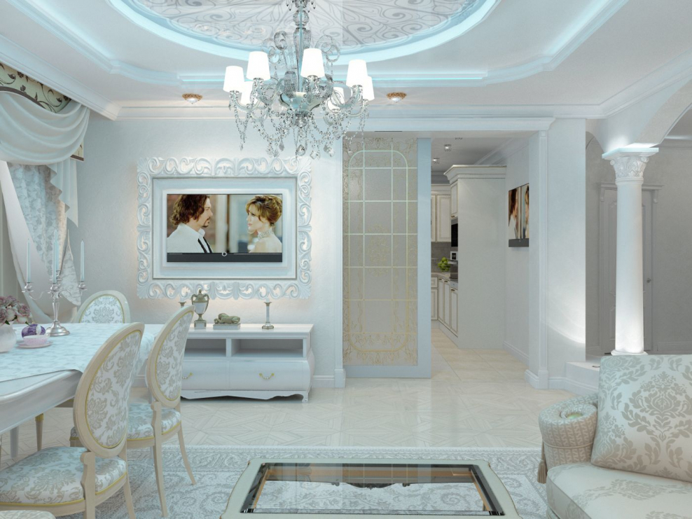 Неоклассика в белом студия