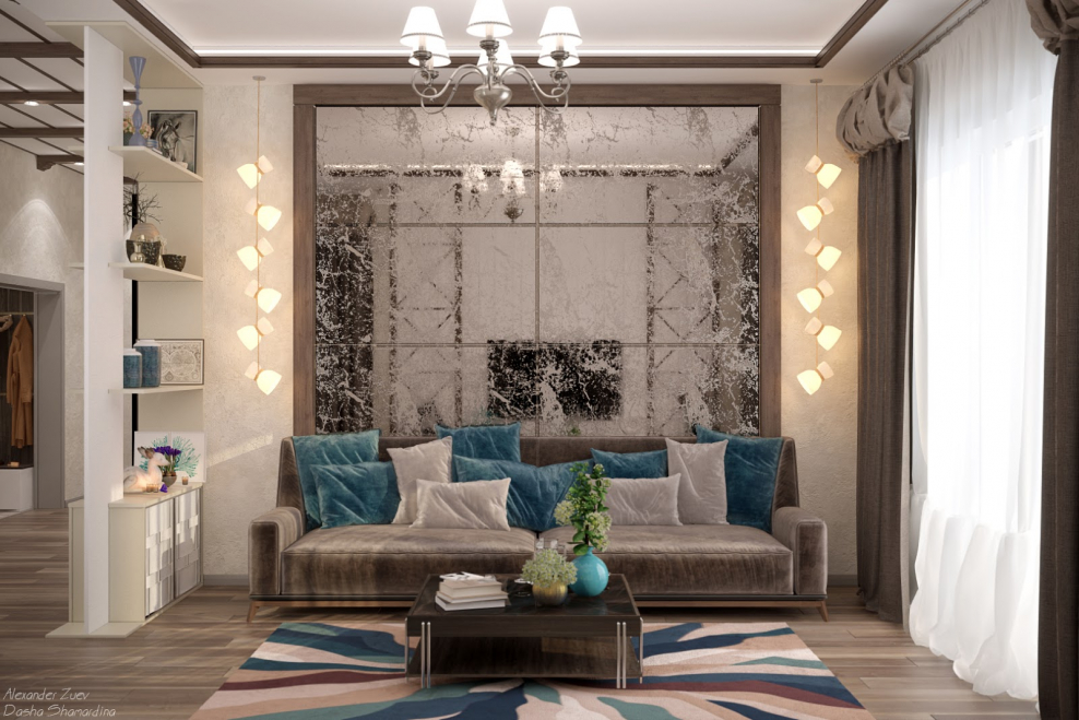 Квартира студия в стиле Фьюжн