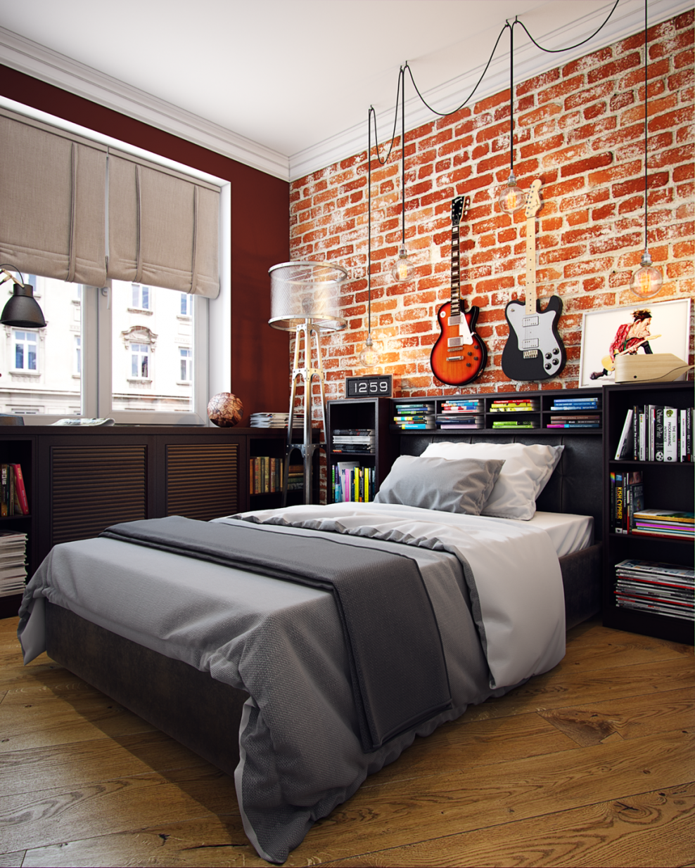 Комната в стиле лофт