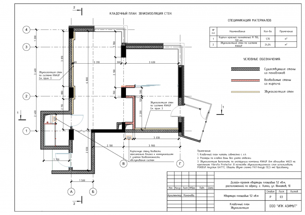 План шумоизоляции в квартире чертежи