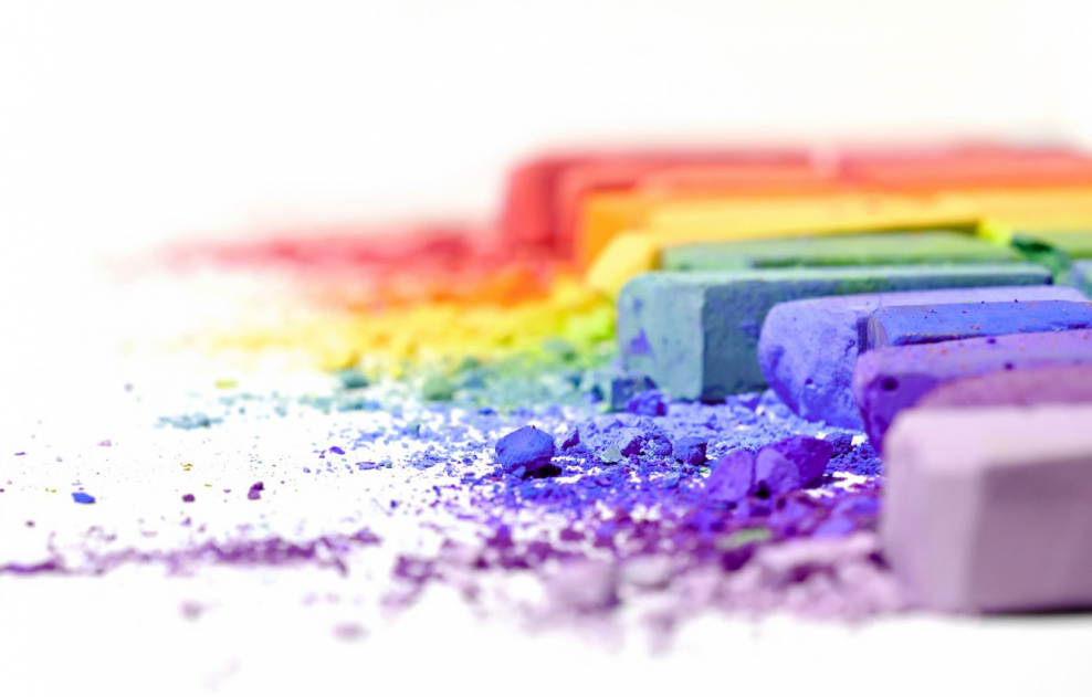 Абстрактные фотообои в интерьере