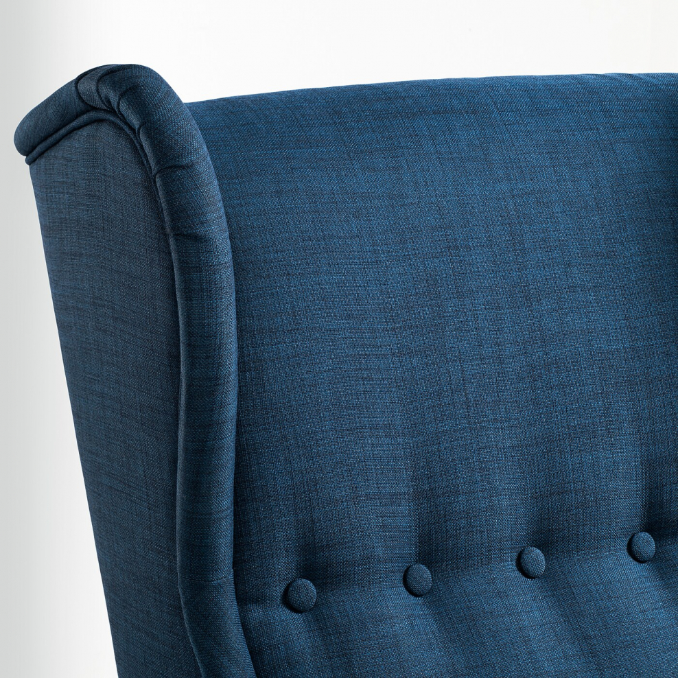 Кресло икеа желтое СТРАНДМОН В интерьере