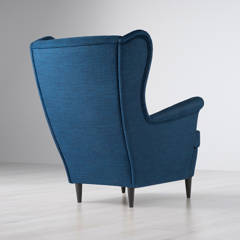 Желтое кресло икеа СТРАНДМОН