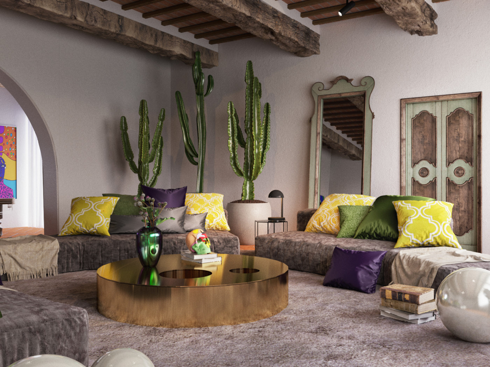 Светлый интерьер в стиле лофт