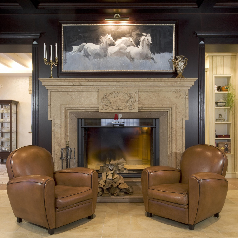Камин Неоклассика в интерьере