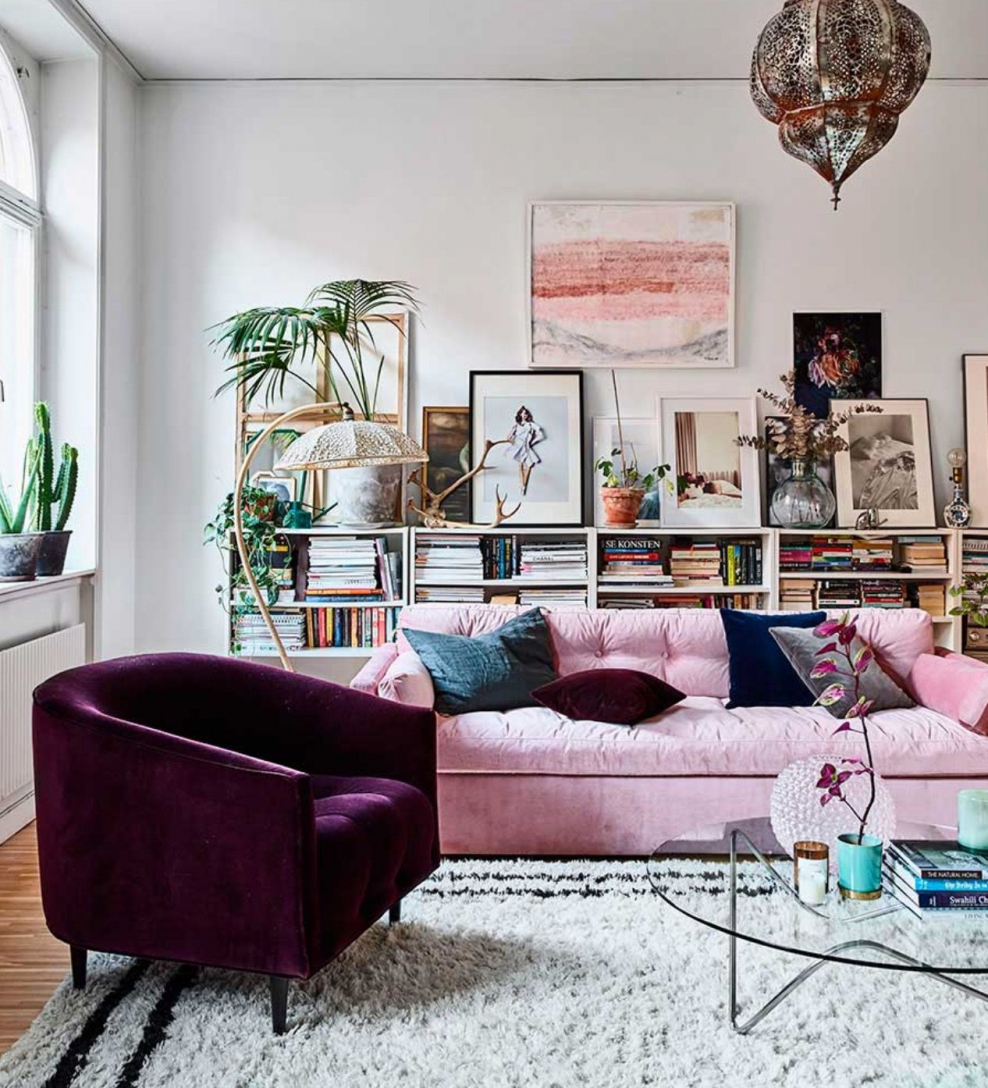 Гламурный бохо в интерьере