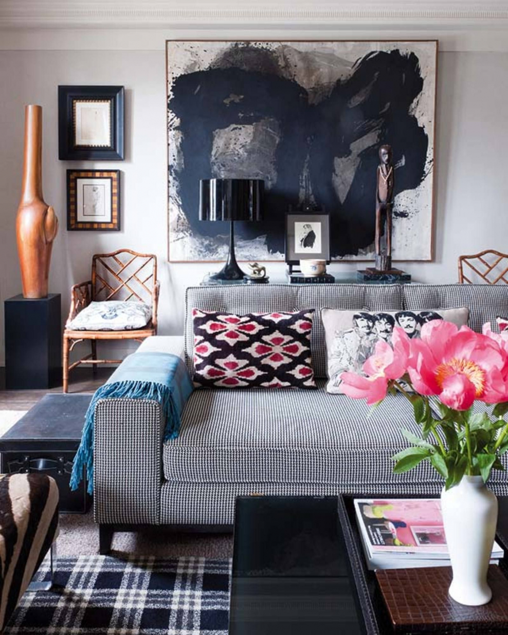 Декор дизайн гостинной в стиле Зара