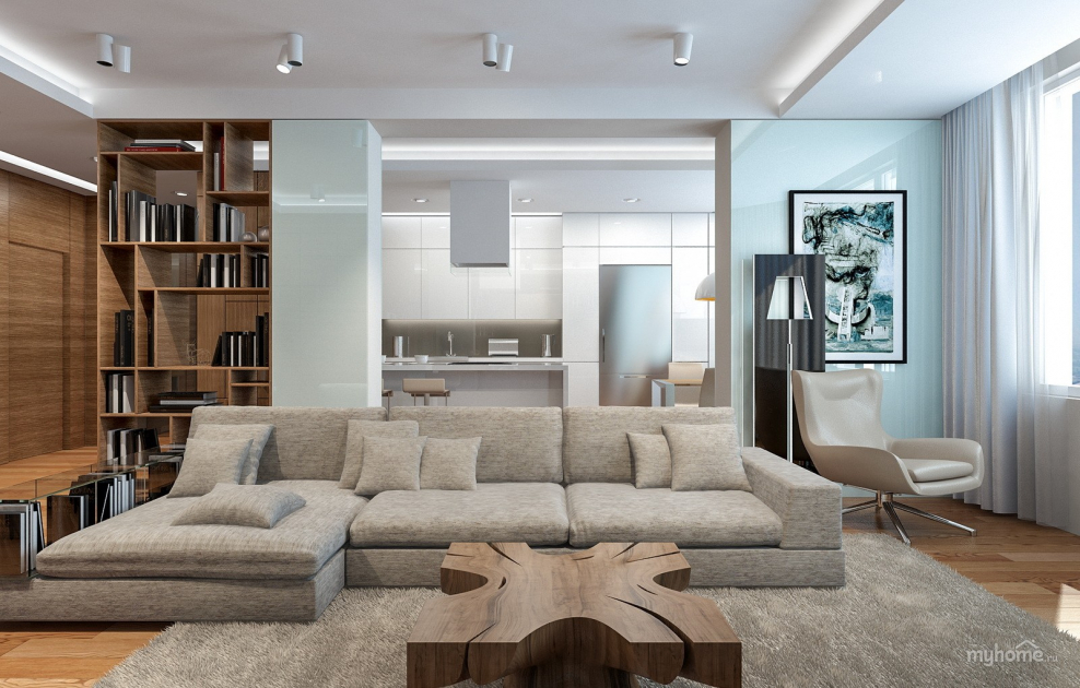 Гостиная в стиле эко Минимализм