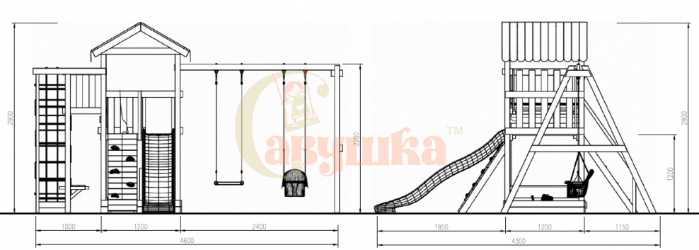 Детская площадка Савушка "мастер" - 3
