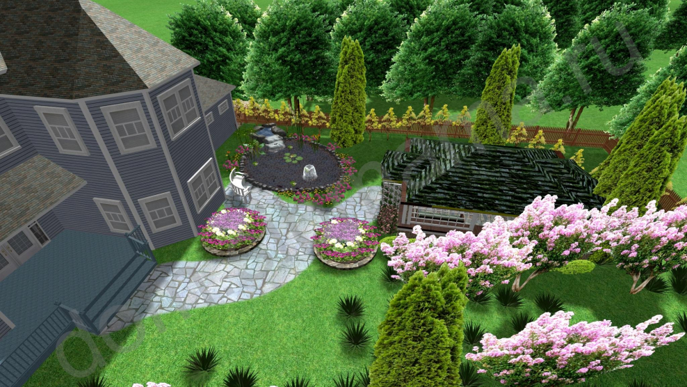 Ландшафт дачного участка