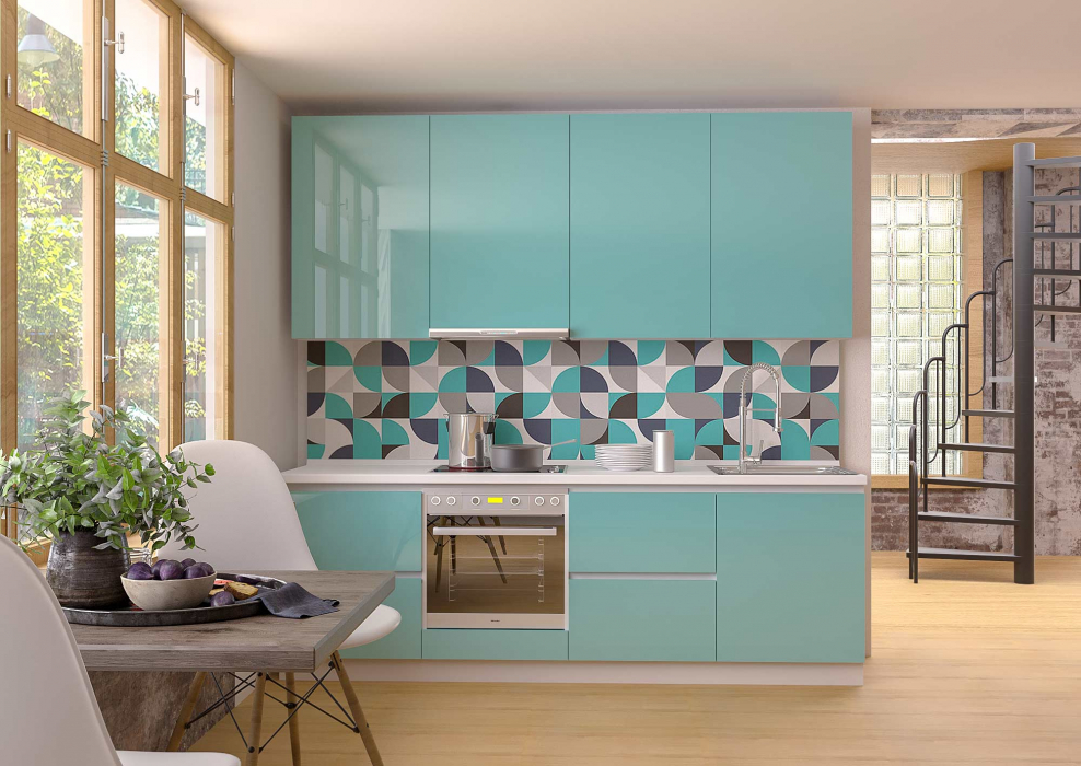 Кухня Селена бирюза