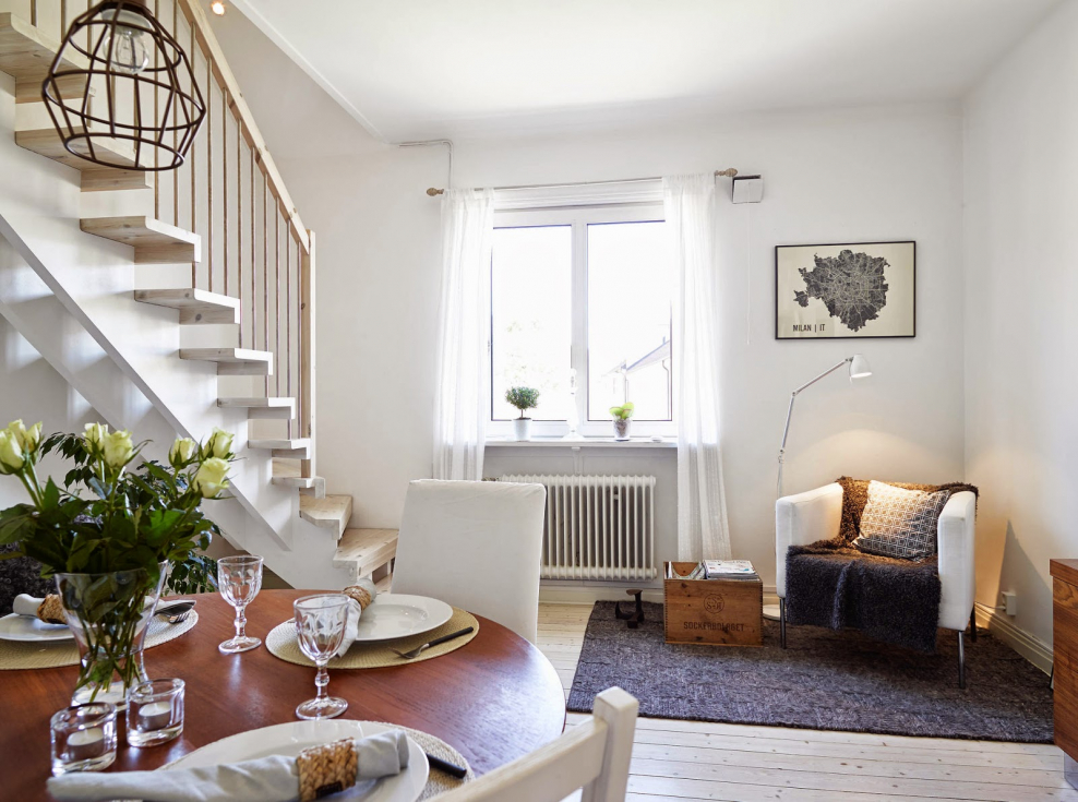 Уютные интерьеры двухэтажных квартир