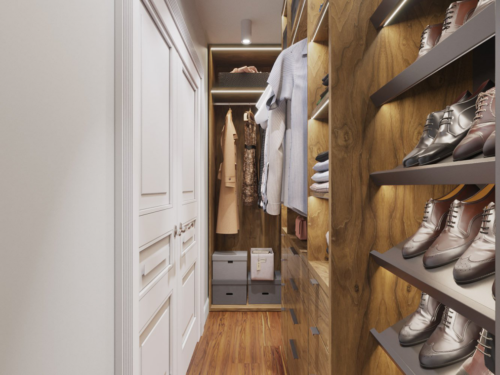 Гардеробная комната потолок