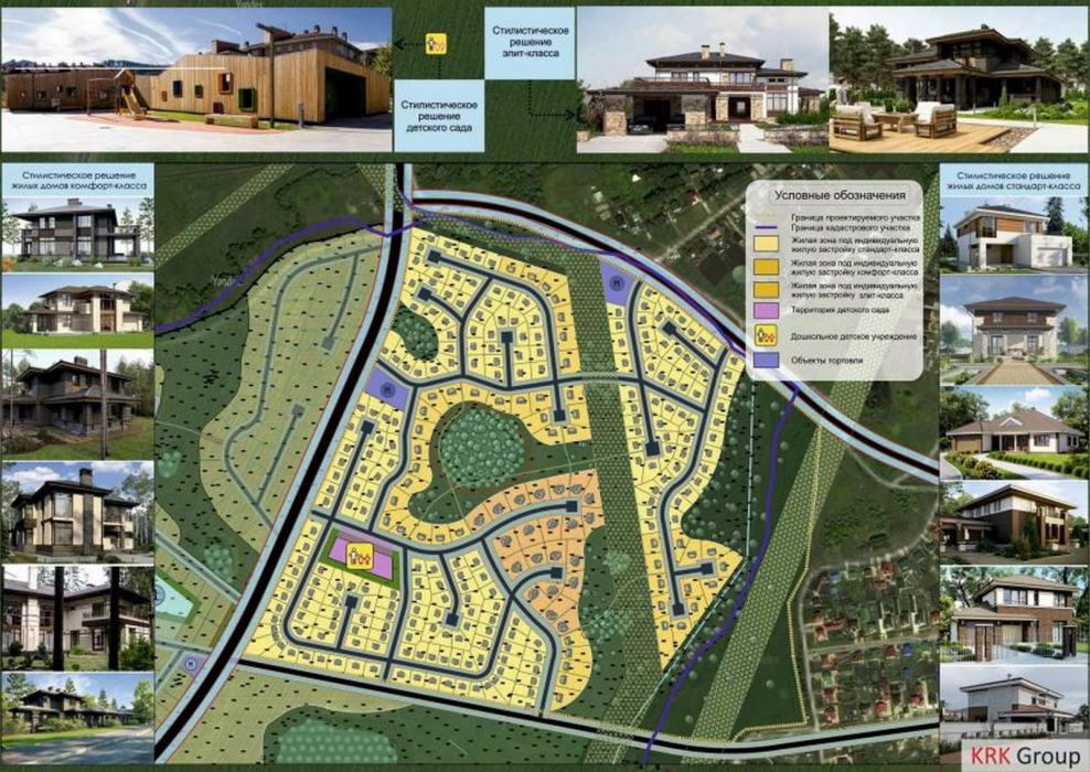 Генплан коттеджного поселка Гельвеция