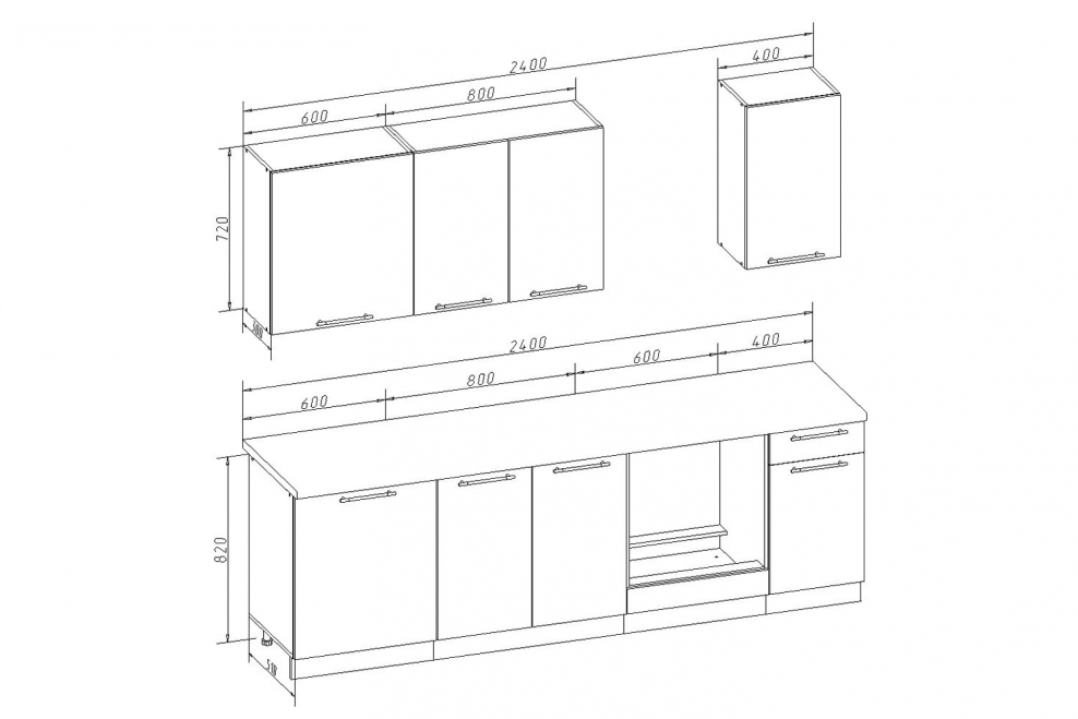 Кухонный гарнитур Ника хофф