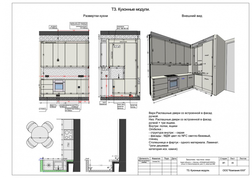 Мебель для кукольного домика развёртка