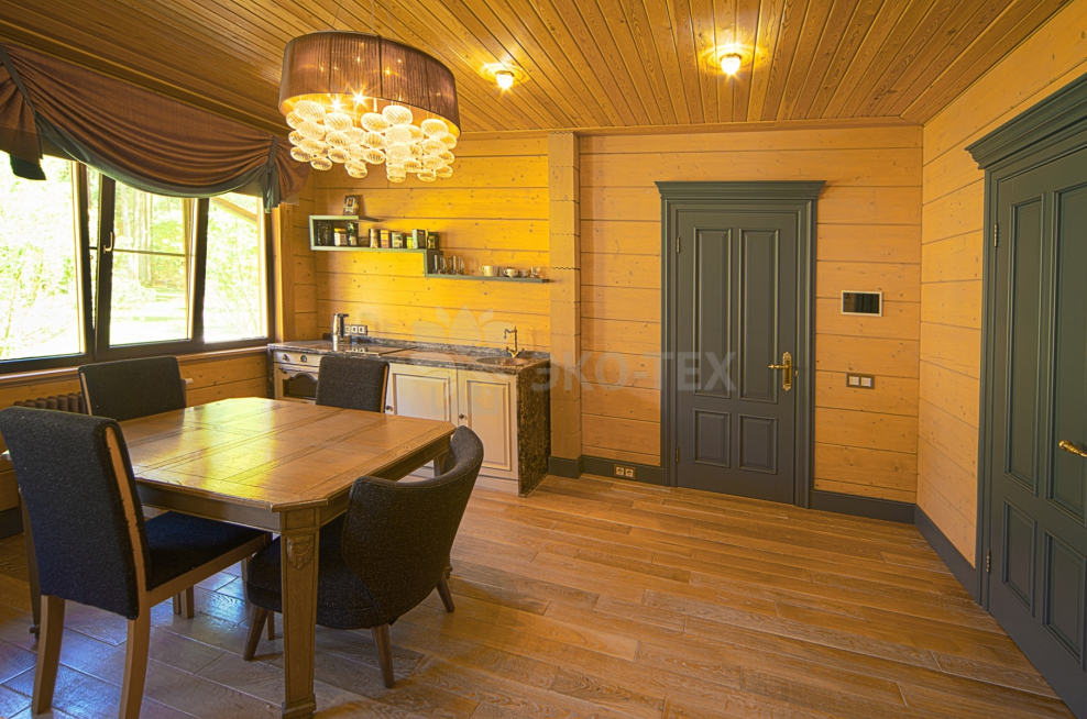 Отделка широкой вагонкой