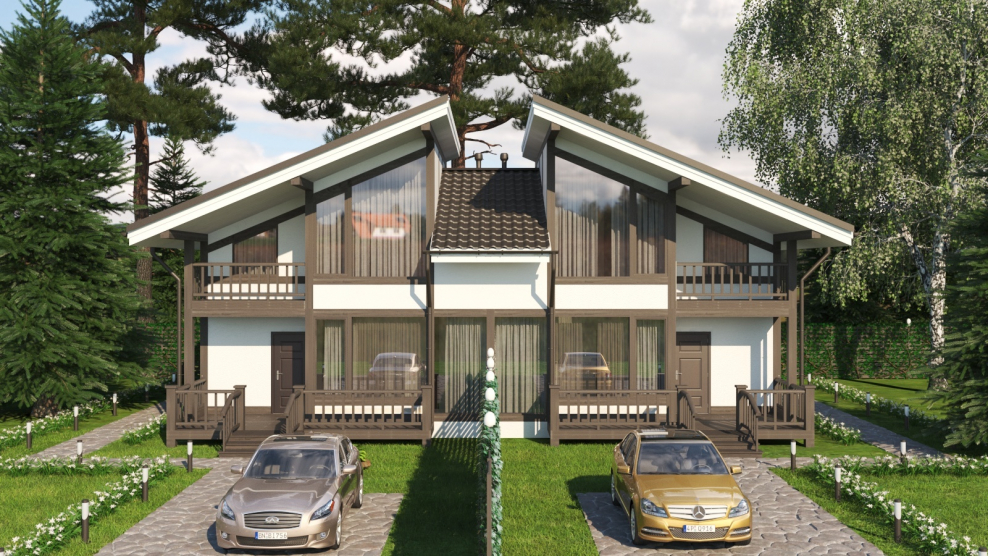 Проект Дюплекс 2 семьи